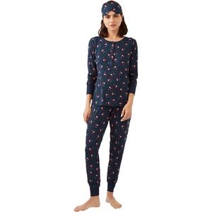 NWT Kate Spade navy blue cherry printed pj set